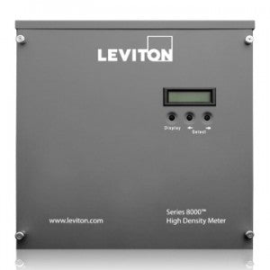 Leviton Electric Submeter, Series 8000, Phase Configuration 8x3 w/ Wiring Harness, 277/480V, 1P/3W