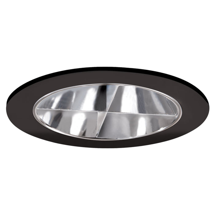 Halo Recessed Lighting Trim, 3" Low Voltage Crossblade Reflector Trim - Black with Clear Reflector