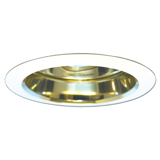 Halo Recessed Lighting Trim, 6" Air-Tite Super Trim, Reflector White Trim w/ Residential Gold Reflector