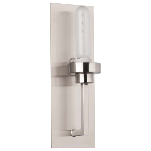 Forecast Lighting F549036 Bathroom Light, Nicole 1-Light Bathroom Lighting Fixture - Satin Nickel