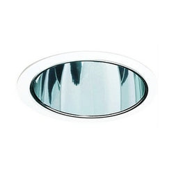 Elco Lighting Recessed Lighting Trim, 8" Line Voltage Fluorescent Open Trim with Reflector - Clear