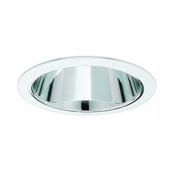 Elco Lighting Recessed Lighting Trim, 6" Line Voltage Trim with Specular Reflector - Clear