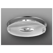 Elco Lighting Recessed Lighting Trim, 4" Line Voltage Trim with Suspended Frosted Glass and Reflector - Brushed Nickel