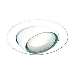 Elco Lighting Recessed Lighting Trim, 4" Line Voltage Eyeball Trim - White