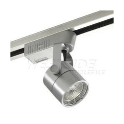 Elco Lighting  Track Lighting, Low Voltage Electronic Cylinder Track Fixture - Brushed Nickel