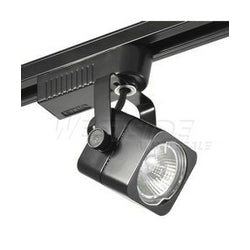 Elco Lighting  Track Lighting, Low Voltage Electronic Soft Square Track Fixture - Black