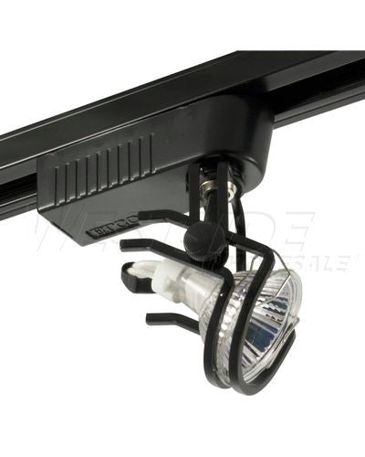 Elco Lighting Track Lighting, Low Voltage Electronic Wire Form Track Fixture - Black