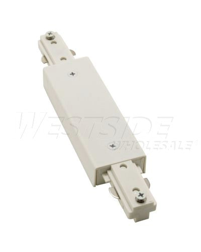 Elco Lighting Straight Track Connector - White