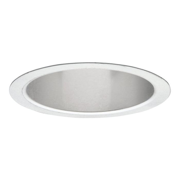 Halo Recessed Lighting Trim, 6" Full Reflector, Socket Supporting, White Trim with Haze Reflector 