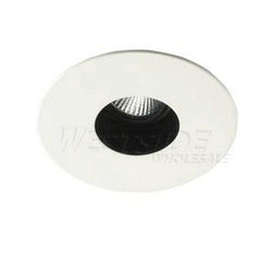 Elco Lighting Recessed Lighting Trim, 4" Low Voltage Adjustable Pinhole Baffle Trim - White with Black Baffle