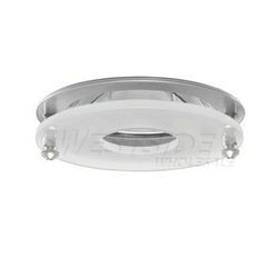 Elco Lighting Recessed Lighting Trim, 4" Low Voltage Trim with Suspended Glass and Reflector - Brushed Nickel