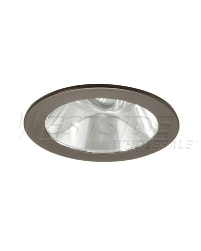 Elco Lighting Recessed Lighting Trim, 4" Low Voltage Adjustable Shower Trim - Bronze with Clear Reflector and Lens