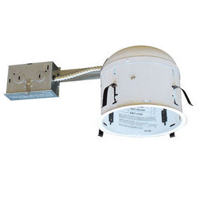 Elco Lighting Recessed Lighting Can, 6" Line Voltage IC-Rated Airtight Shallow Housing - for Remodel