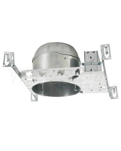 Elco Lighting Recessed Lighting Can, 6" Line Voltage Airtight IC-Rated Shallow Housing - for New Construction