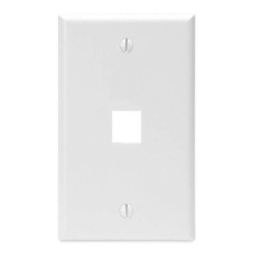 Leviton Electrical Wall Plate, QuickPort Single-Port, 1-Gang - White