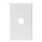 Leviton Electrical Wall Plate, QuickPort Single-Port, 1-Gang - White