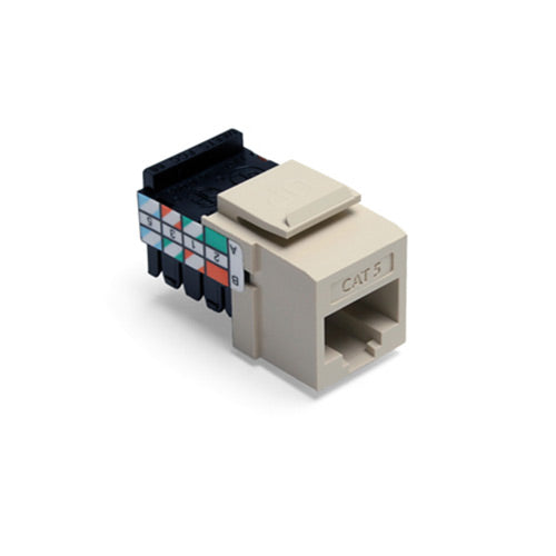 Leviton QuickPort Snap-In Ethernet Connector, Category 5, 8P8C - Ivory