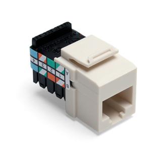 Leviton Almond Cat 3 QuickPort Snap-In Connector      