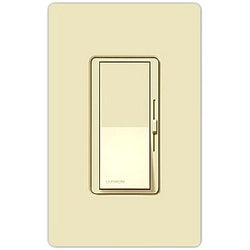 Lutron Dimmer Switch, 600W 1-Pole Magnetic Low Voltage Diva Light Dimmer - Almond
