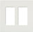 Lutron Electrical Wall Plate, Satin Colors Screwless Decorator, 2-Gang - Snow