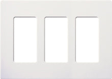 Lutron Electrical Wall Plate, Satin Colors Screwless Decorator, 3-Gang - Snow