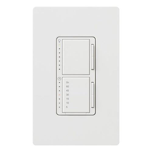 Lutron Dimmer, 300W 2.5A Maestro Combination Light Dimmer w/ Countdown Timer - White