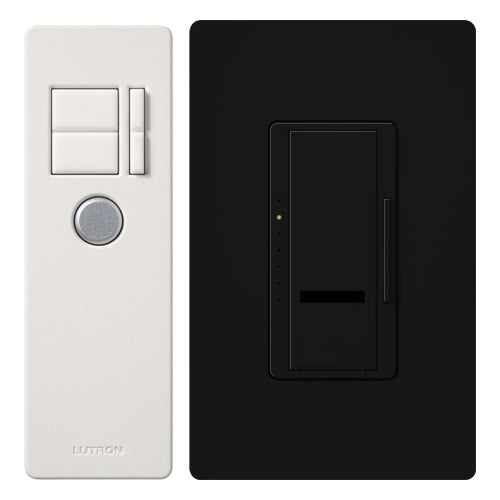 Lutron Dimmer Switch, 1000W Multi-Location Maestro IR Wireless Light Dimmer w/ Remote - Black