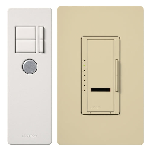 Lutron Dimmer Switch, 1000W Multi-Location Maestro IR Wireless Light Dimmer w/ Remote - Ivory