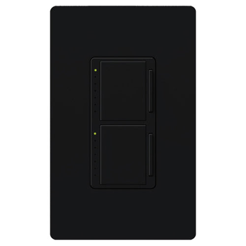 Lutron Dimmer Switch, Maestro Combinatio Dual Function 2-300W Light Dimmer- Black