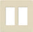 Lutron Electrical Wall Plate, Satin Colors Screwless Decorator, 2-Gang - Eggshell