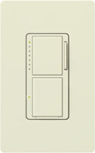 Lutron Light Switch, Maestro Combination, 300W Dimmer & Single-Pole Switch - Biscuit