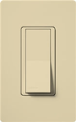 Lutron Light Switch, Claro Decorator Rocker Switch, 3-Way - Ivory