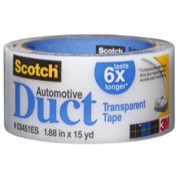 3m 03451 Scotch(r) Automotive Transparent Duct Tape, 03451es, 1.88 In X15 Yd
