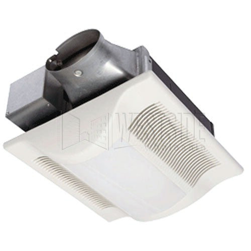 Panasonic FV-08VSL1 80 CFM WhisperValue-Lite Super Low Profile Bathroom Fan with Light, 4" Duct