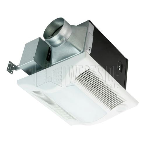 Panasonic FV-08VKML1 30-80 CFM WhisperGreen Premium Continuous and Spot Ventilation Fan with Motion Sensor & Light for 4" Duct