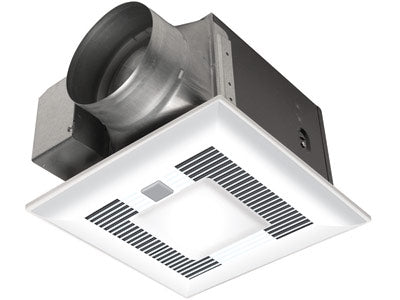 Panasonic FV-13VKML3 Bathroom Fan, 130 CFM WhisperGreen Continuous Ventilation  w/ Light & Motion Sensor- for 6" Duct
