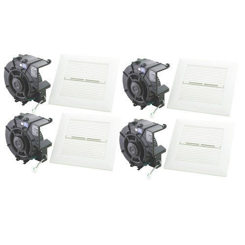 Panasonic FV-10VSB1 WhisperValue Contractor Pack of 4 Super Low Profile 100 CFM Bathroom Fan Motor and Grill