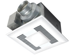 Panasonic FV-08VKSE3 Bathroom Fan, 80 CFM WhisperGreen-LED Ceiling Mounted Ventilation DC Motor w/ LED Light - for 4" Duct
