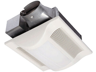 Panasonic FV-08VSL3 Bathroom Fan, 80 CFM WhisperValueLite Super Low Profile Ventilation w/ Light - for 4" Oval Duct
