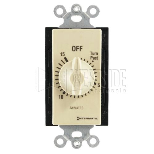 Intermatic Timer, 15 Minute Decorator Spring Wound Timer - Ivory