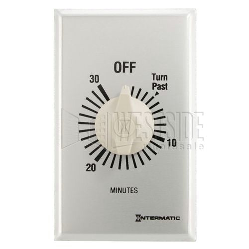 Intermatic Timer, 30 Minute Spring Wound Commercial Timer - White Dial