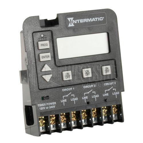 Intermatic Timer, 3-Circuit Pool & Spa Digital Control Timer
