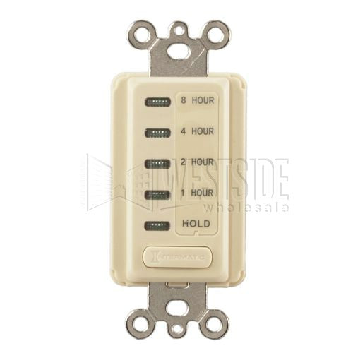 Intermatic Timer, 1/2/4/8 Hour Electronic Auto Shutoff Timer - Ivory