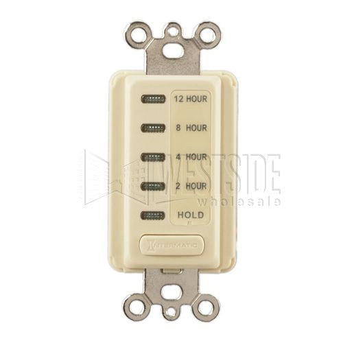 Intermatic Timer, 2/4/8/12 Hour Electronic Auto Shutoff Timer - Ivory