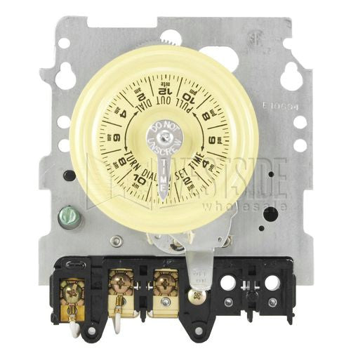 Intermatic Timer, 120V SPST 24-Hour Mechanical Time Switch - Mechanism Only