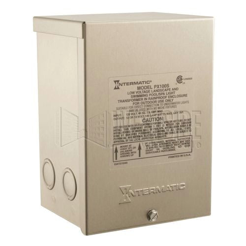 Intermatic Pool Control, 100W Pool/Spa Safety Transformer - Stainless Steel Construction