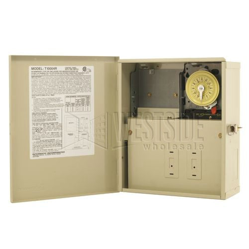Intermatic Timer, 240V DPST Pool/Spa/Light Control Panel w/ Mechanical Timer