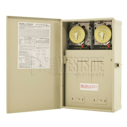 Intermatic 100A Pool/Spa/Light Control Panel with Two 240V DPST Mechanical Timeres