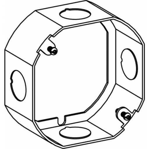 Orbit 4RB-50-EXT Electric Box Extension Ring, 1 1/2" Deep Welded Box w/1/2" Knockouts - 4" Octagonal