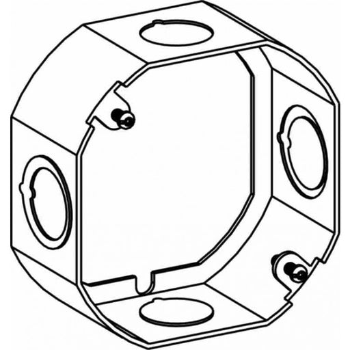Orbit 4RB-MKO-EXT Electric Box Extension Ring, 1 1/2" Deep Welded Box w/1/2" & MKO Knockouts - 4" Octagonal